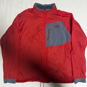 The North Face Vibrant Red and Charcoal Jacket